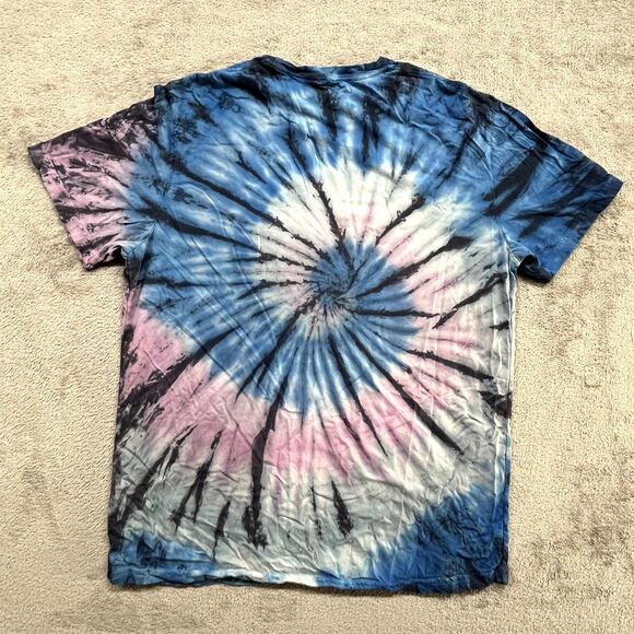 Levi's Tie Dye T Shirt Mens Extra Large Swirl Tornado Blue Pink Short Sleeve - Picture 2 of 5